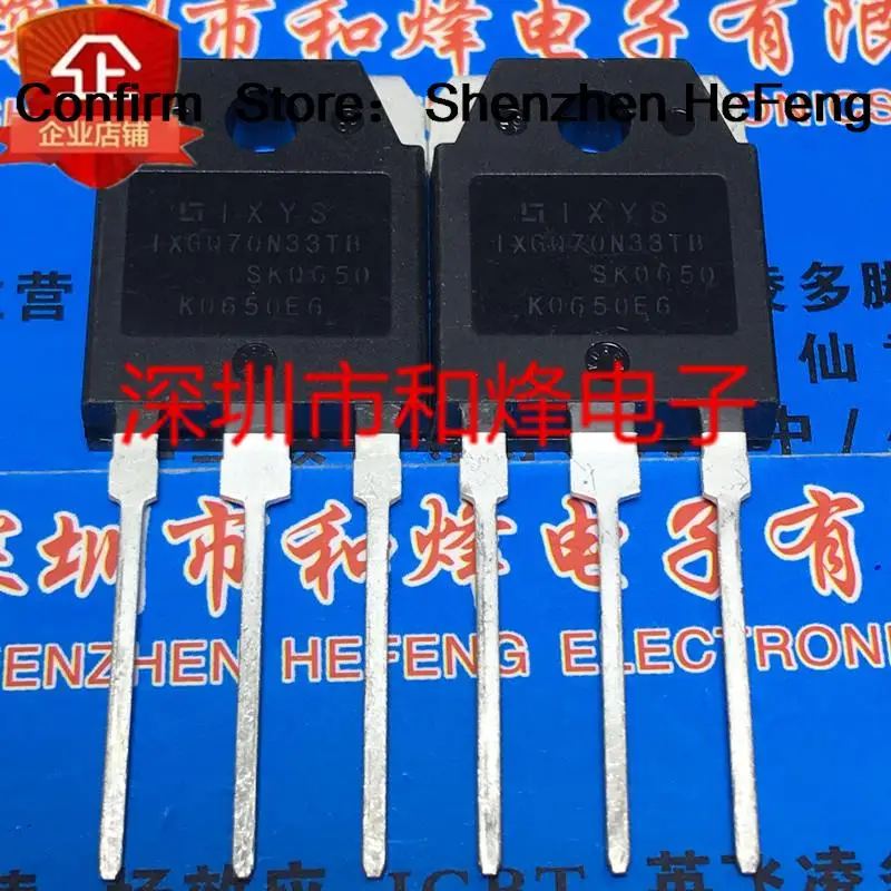 5 pièces-10 pièces IXGQ70N33TB TO-3P 330V 70A, livraison rapide originale