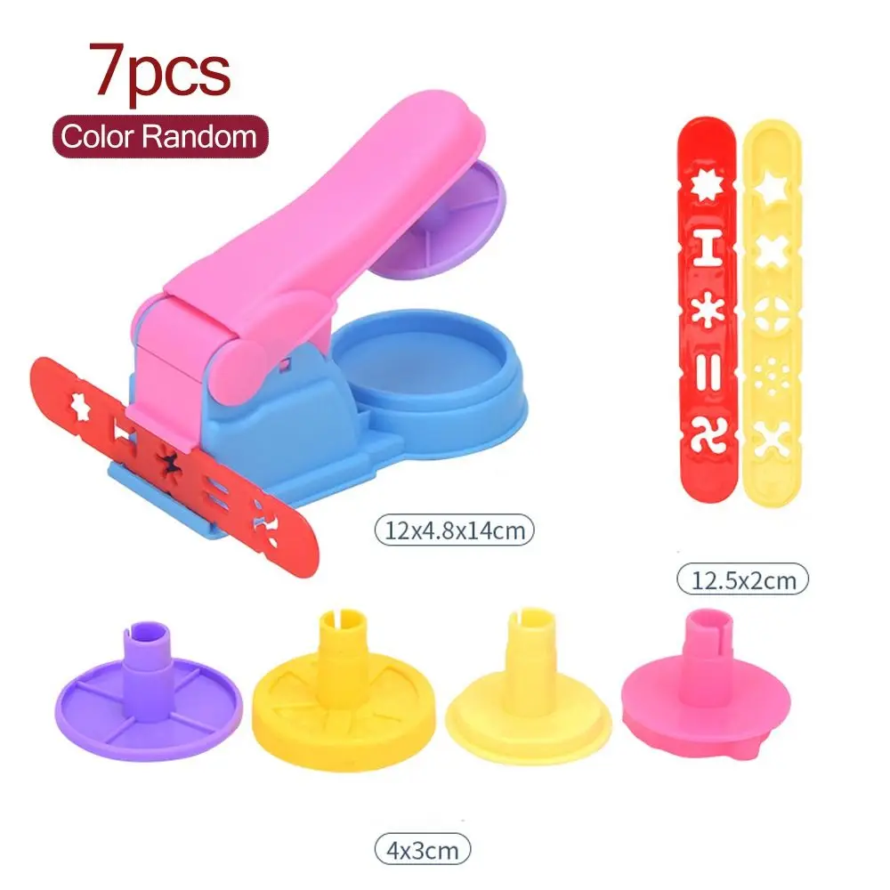 Creative 3D Plasticine Mold Modeling Clay Accessories DIY Play Dough Tool Kit Plastic Set Knife Mold Kids Educational Toys