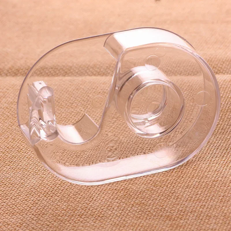 2pcs Mini Transparent Tape Dispenser Small Protable Cut Masking Tape Dispenser Scrapbook Washi Tape Organizer Student
