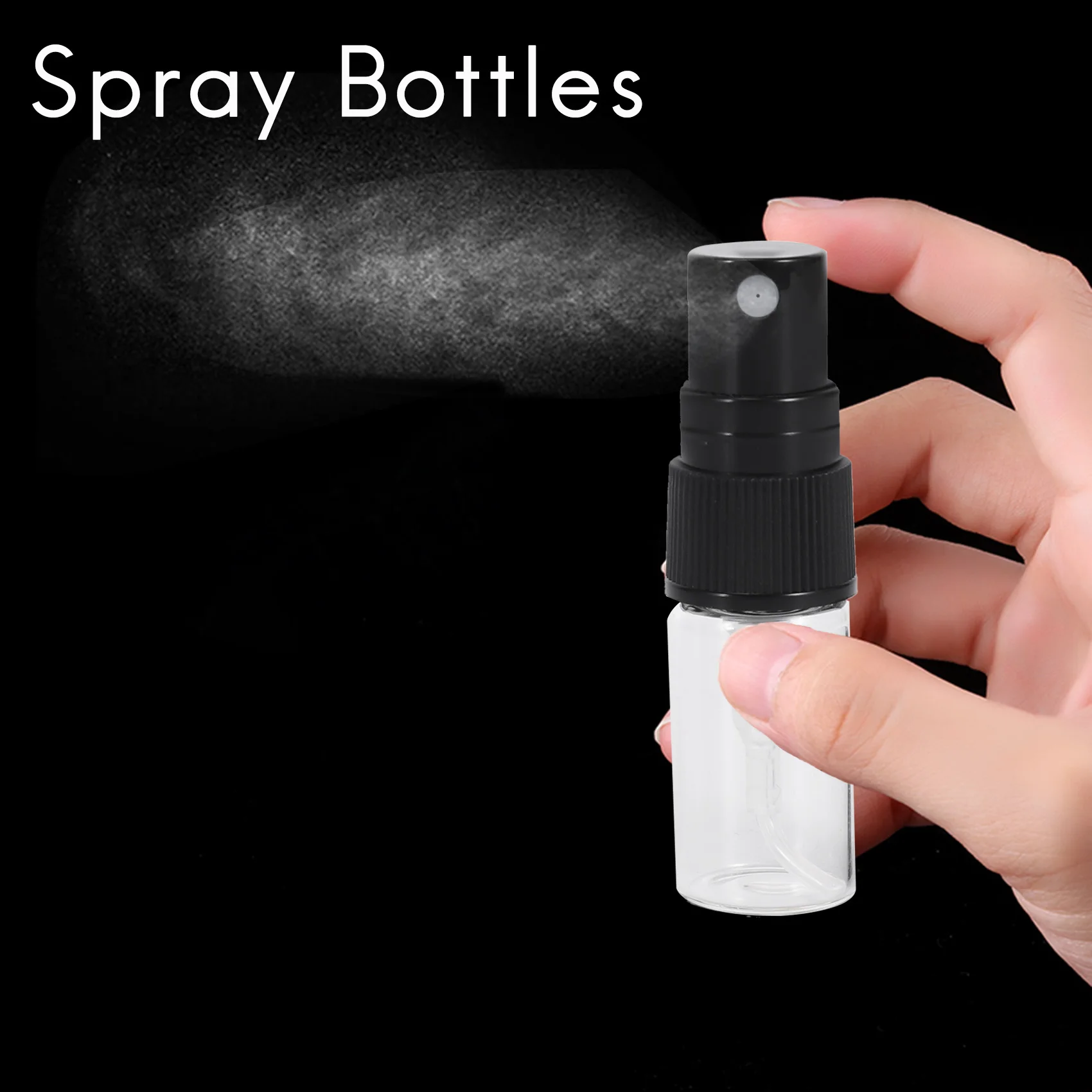 Stabile-10 mini bottiglia di profumo in vetro portatile da viaggio, bottiglie spray in vetro per profumo vuote