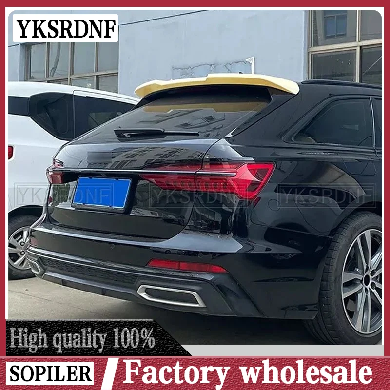 

Для нового Audi A6 Avant C8 2019-2022 A6 Allroad спойлер из АБС-пластика крылья багажника автомобиля задний спойлер A6 аксессуары предназначенные для украшения