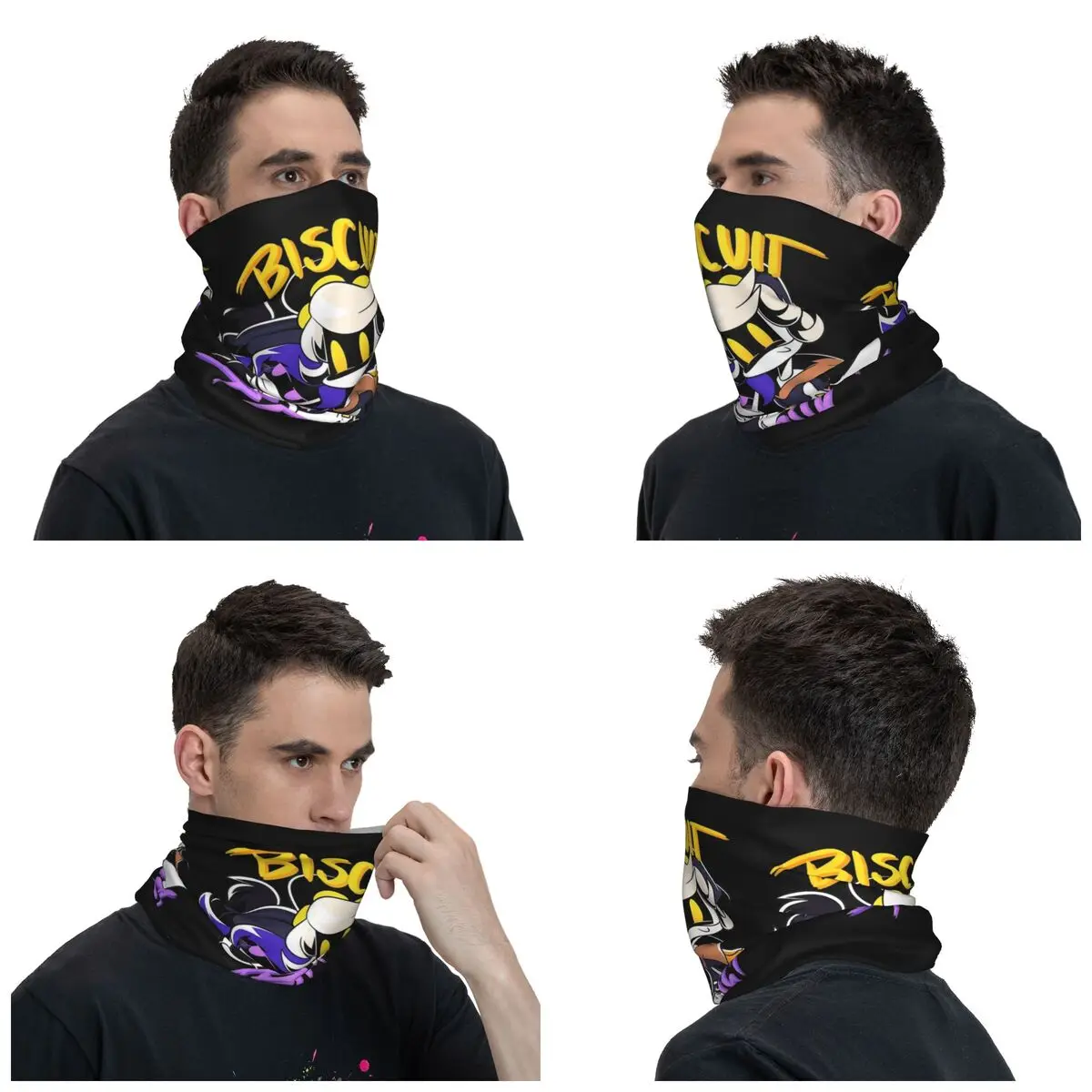 N And Uzi BiscuitBites Murder Drones Bandana Neck Gaiter Printed Balaclavas Wrap Scarf Headband Fishing for Men Adult Breathable