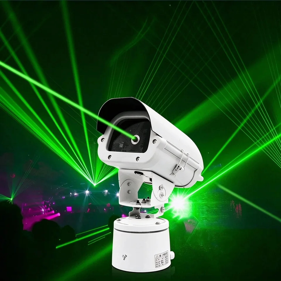 520nm 1W 2W 4W 6W Green Laser Farm Bird Repellent 0-350° Rotation Outdoor Highway Warning Lighting  Woodwork