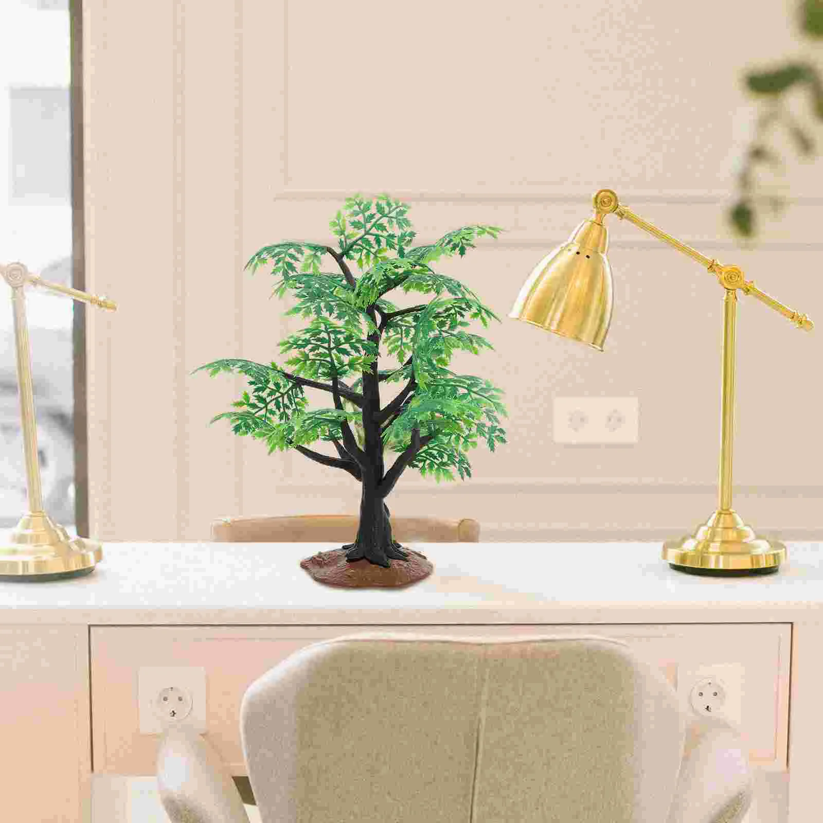Spring Maple Model Decorations Sand Table Adornment Office Artificial Plants Indoor