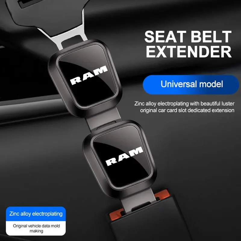 Car Seat Belt Extension Shoulder Straps Extender Button Universal Accessories For Dodge Ram 1500 2500 3500