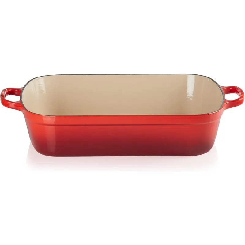 Enameled Cast Iron Rectangular Roaster, 7 qt. (12.8