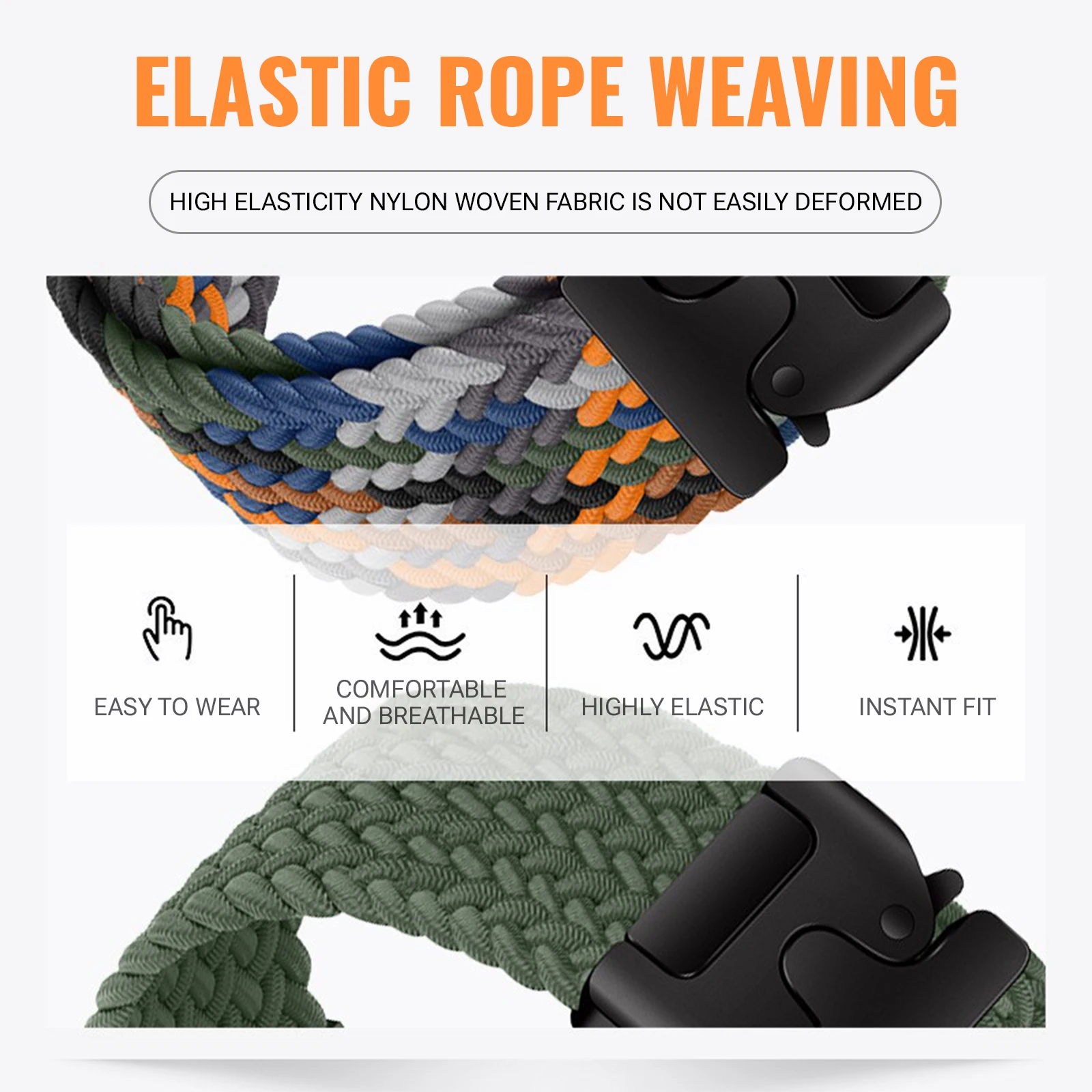 Quick Fit Strap 26 22 20mm for Garmin Fenix 8 7 Pro 7S 6 5X 5Plus Tactix 8 7 Parachute Nylon bracelet correa Fenix 8 band 43mm