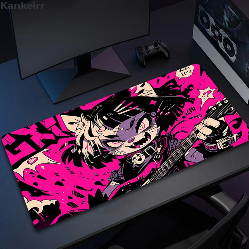 PC Pink Mouse Pad Cute Cat Desk Mat Laptop Pad Carpet Anime Xxl Mousepad Company Notebook Gamer Computer Table Gaming Accessorie