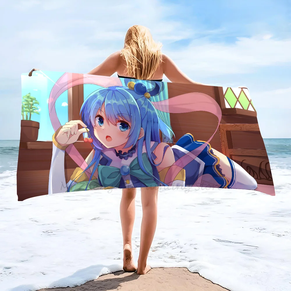 

1PC 1PC Anime Konosuba Megumin Towel Microfiber Beach Towel Quick Dry Kids Beach Blanket Soft Unisex Camping Pool Towel