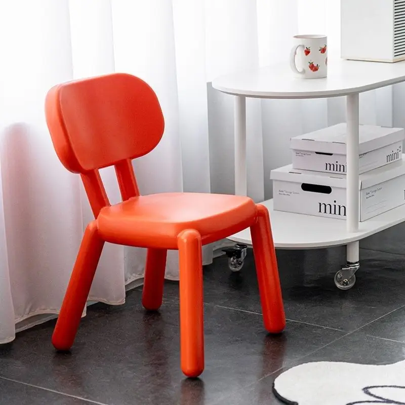 Nordic Chair Home Small Chair Simple Plastic Armchair Creative Stool Living Room Furniture Lounge Chairs Vanity Stools Makeup image 2