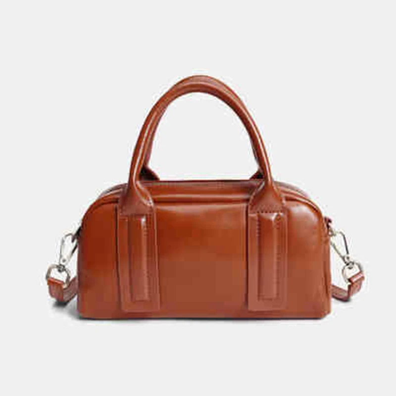 

2025 New Layer Cowhide Handbag Bag Retro Single Shoulder Women's Bag Soft Leather Crossbody Bag