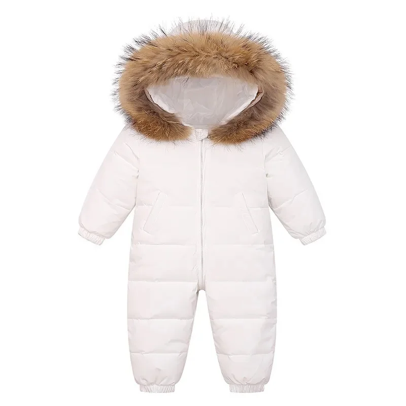 Baby Clothing Winter Overalls For Kids 90% White Down Jacket Boy Outerwear Children Coat Snow suit Girl Clothes Infant Overcoat