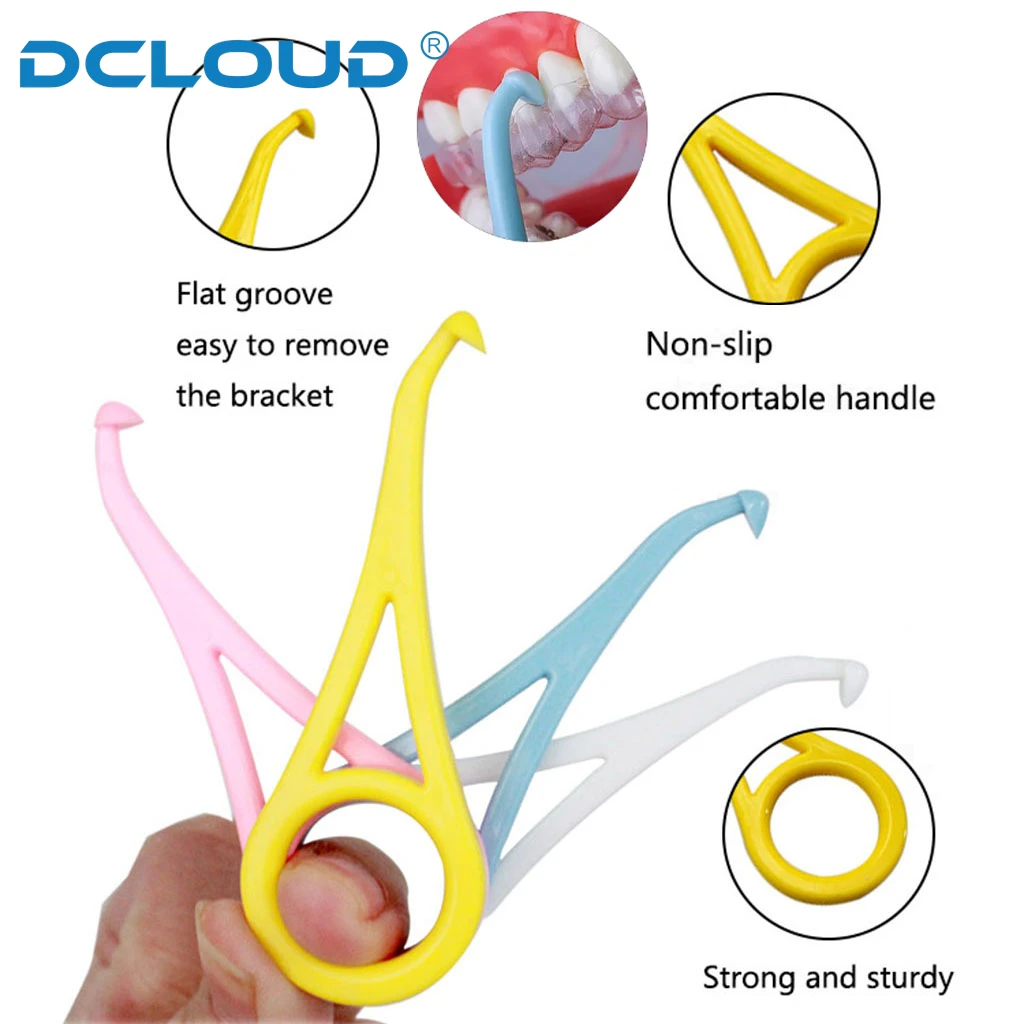 1Set Dental Orthodontic Aligner Removal Tool Brace Extractor Invisible Braces Removable Silicone Aligner Chewies Fruit Scents