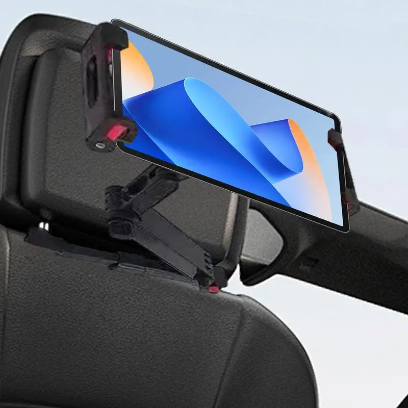 Headrest Tablet Mount Multi-Angle Tablet Mount Flexible Stable Tablet Car Mount For Kids & Adults SUV Pickup Truck Sedan