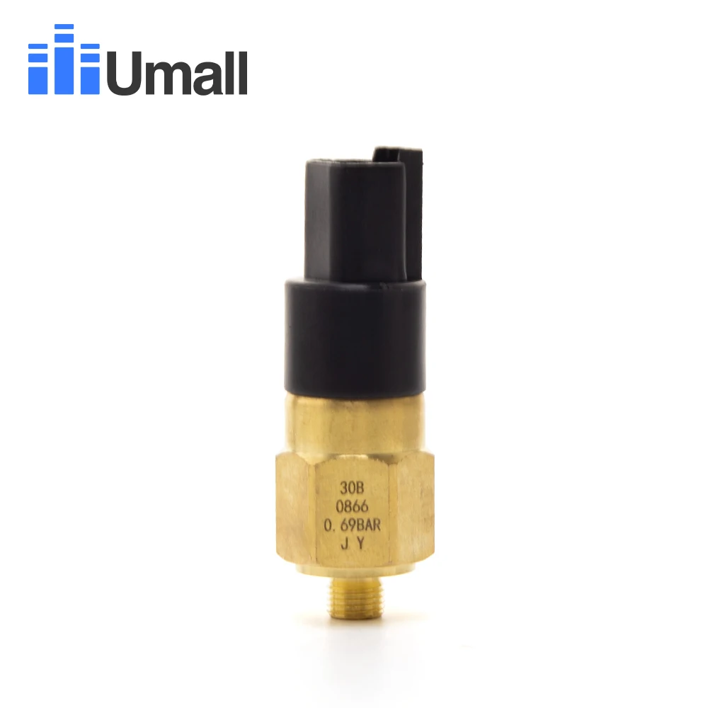 Oil Pressure Sensor 30B0866 0 To 10 Bars 1/8 Npt Generator Part 10Mm Crew Plug Alarm Pressure Sensor Oil Pressure Sensing