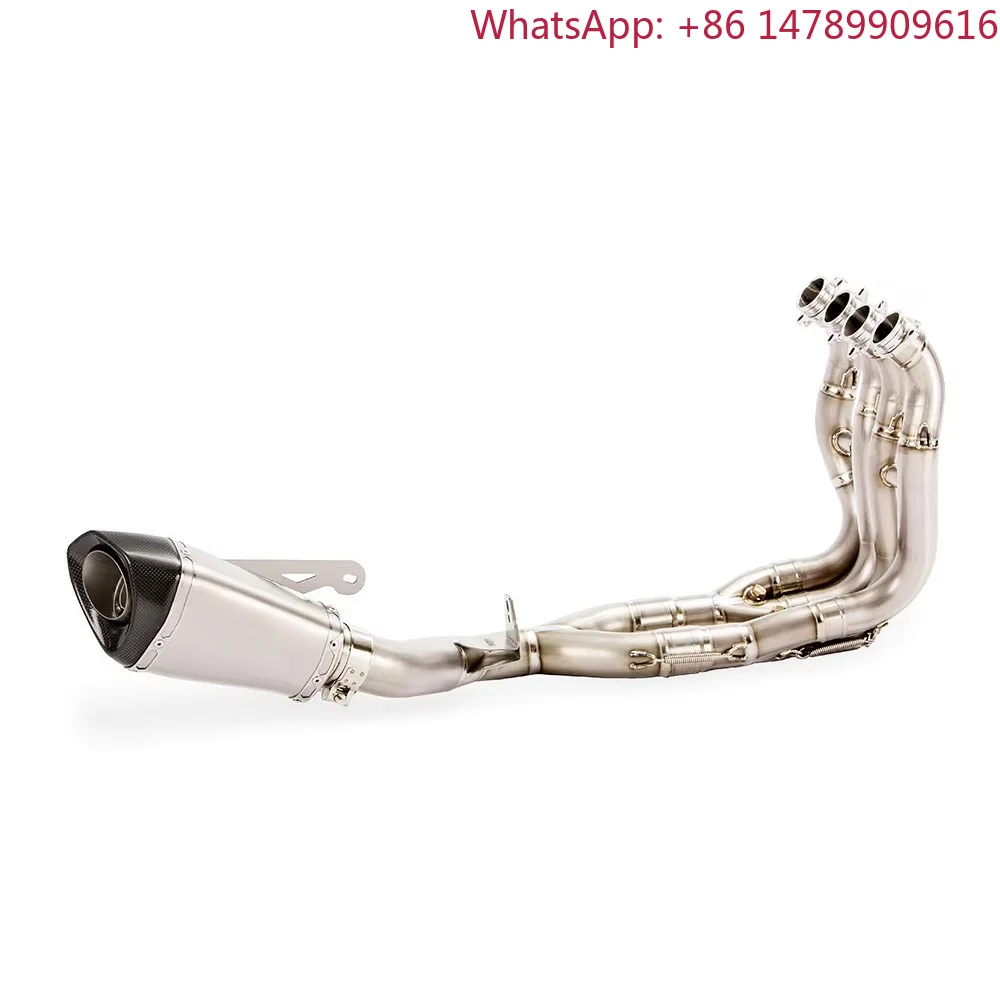 Motorcycle Parts Titanium Stainless Steel Exhaust Muffler System Pipe for 350cc Maxi Scooter, Aftermarket Performance Escape