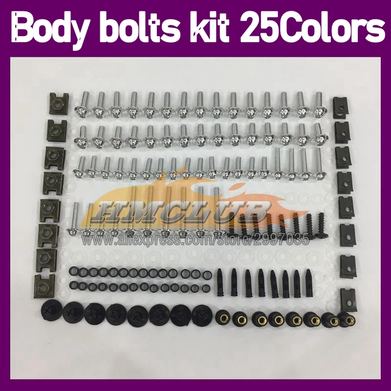 268PS Body Bolt Screw Nuts For KAWASAKI NINJA ZZR400 ZZR 400 1993 94 1995 1996 1997 1998 1999 2000 Fairing Bolts Full Screws Kit