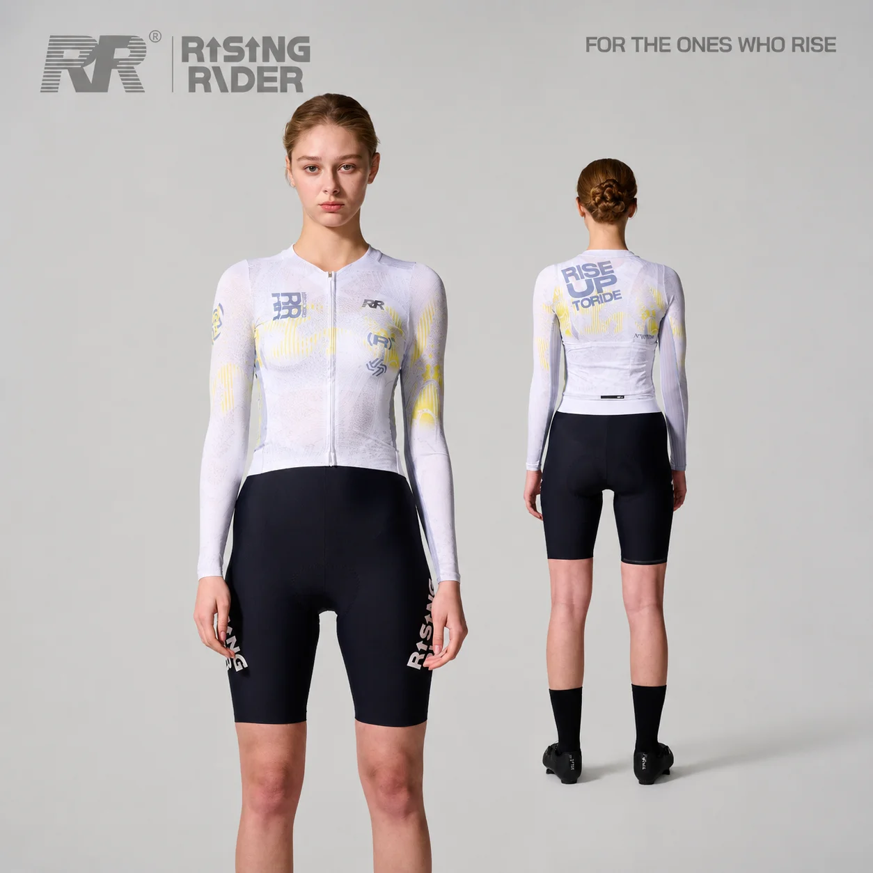 RR Spring/Summer Endless Spin Print Women’s Long Sleeve Top, Quick-Dry Breathable Road Bike Cycling Jersey