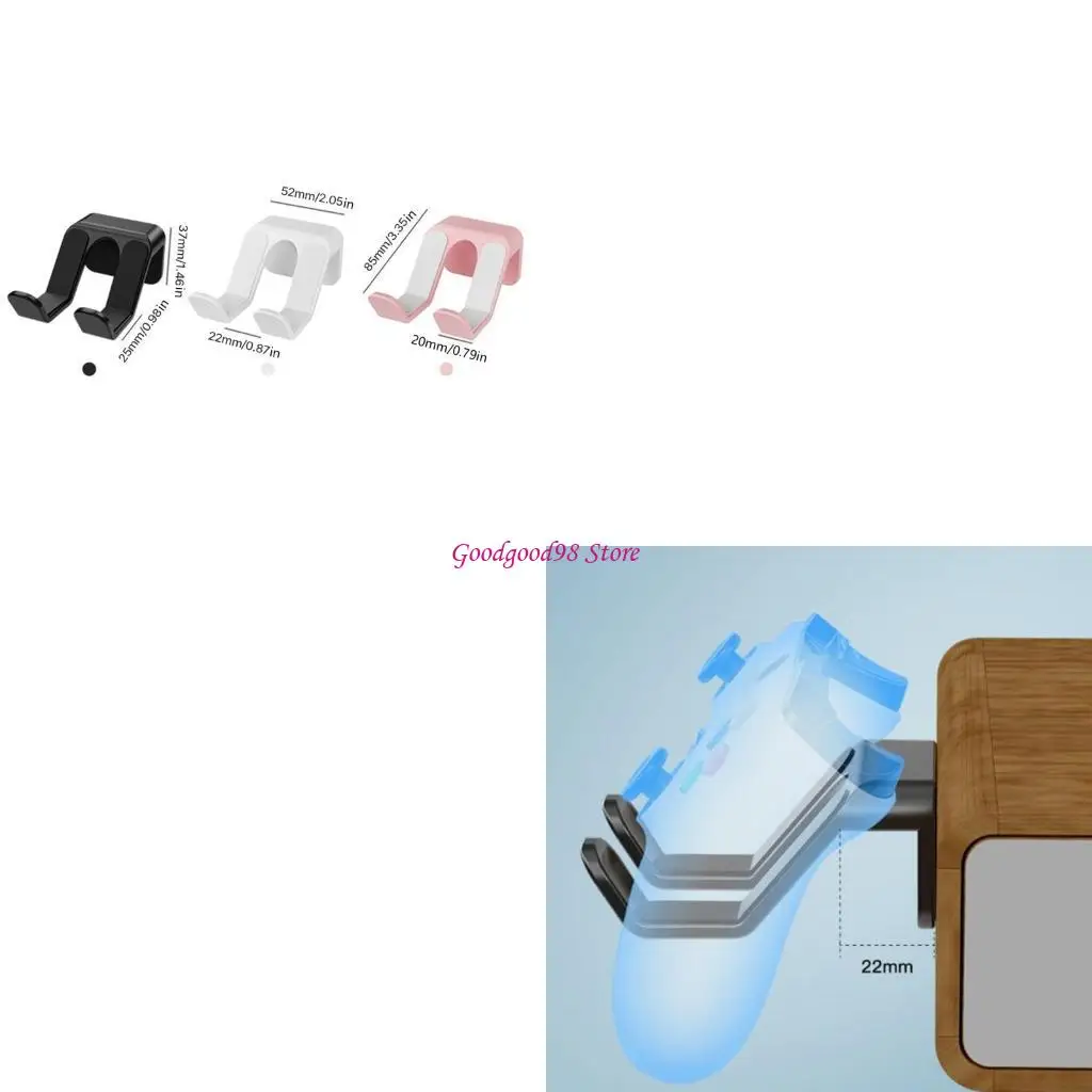 Controllers Wall Mount Holder for Most Gamepad Headphone Adhesive Nonslip Wall Mount for Video Game Controllers W8EC
