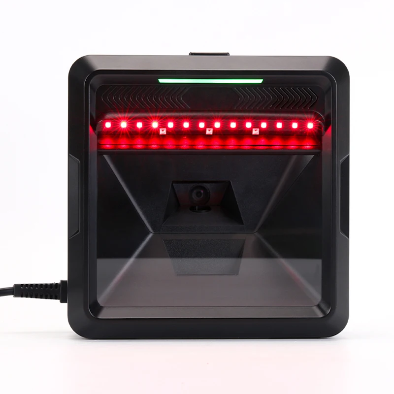 Auto Transmission Scanner Waterproof Barcode Scanner High Speed Large Scanning Window Desktop 2D Barcode Scanner