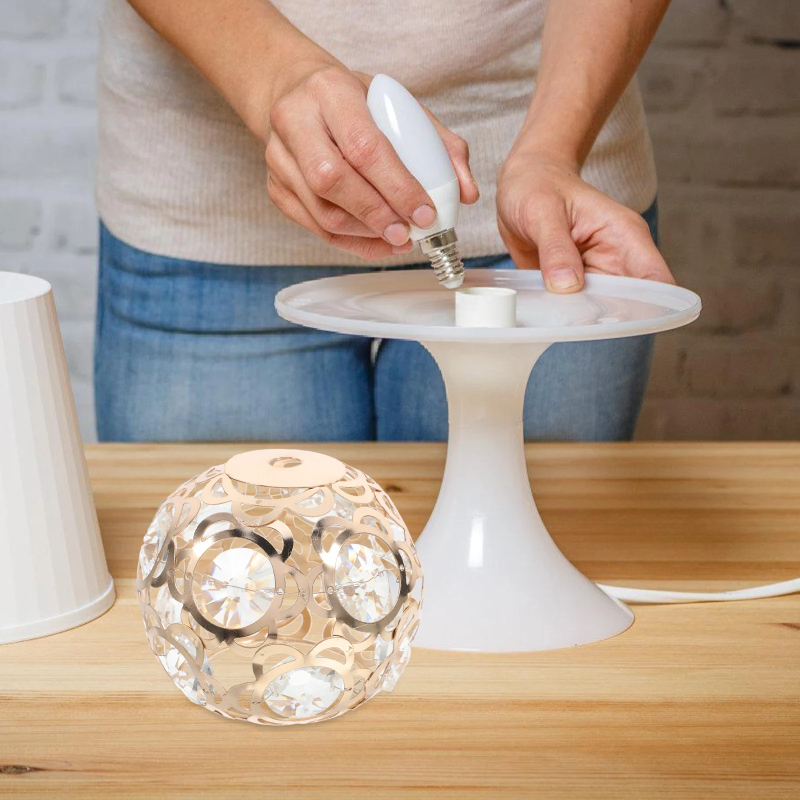 

1pc Wrought 's Nest Lampshade Floor Light Shade Covers for Chandeliers Replacement Unique Retro Table Lamp for Living