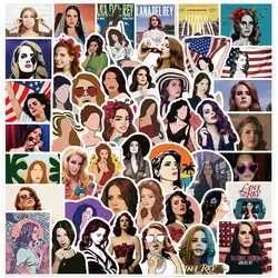 50PCS Singer Lana Del Rey Sticker DIY Laptop Guitar Phone Motorcycle Fridge Waterproof Graffiti Decal Kid Gift Toy Sticker