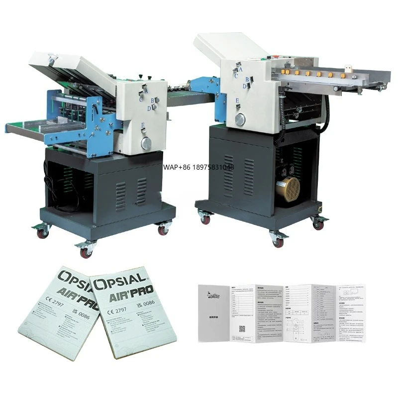 Electric Automatic Brochure Paper Folding Machine Leaflet Paper Folder Machine Accordion Fold Cross Fold