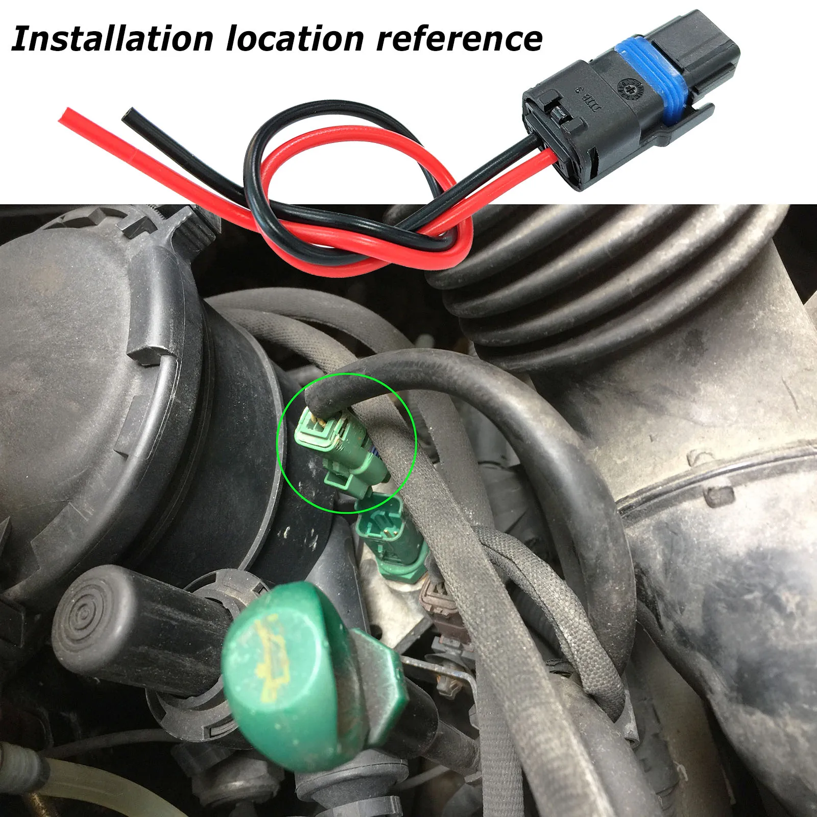 2x For Peugeot 206 207 208 307 308 407 508 CC SW 3008 4008 Expert Partner Engine Coolant Water Temperature Sensor Connector Plug - view 3