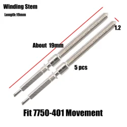 Winding Stem for 7750 Movement ETA 7750-401 Movement Watch Repair Parts Handle Rod Stem