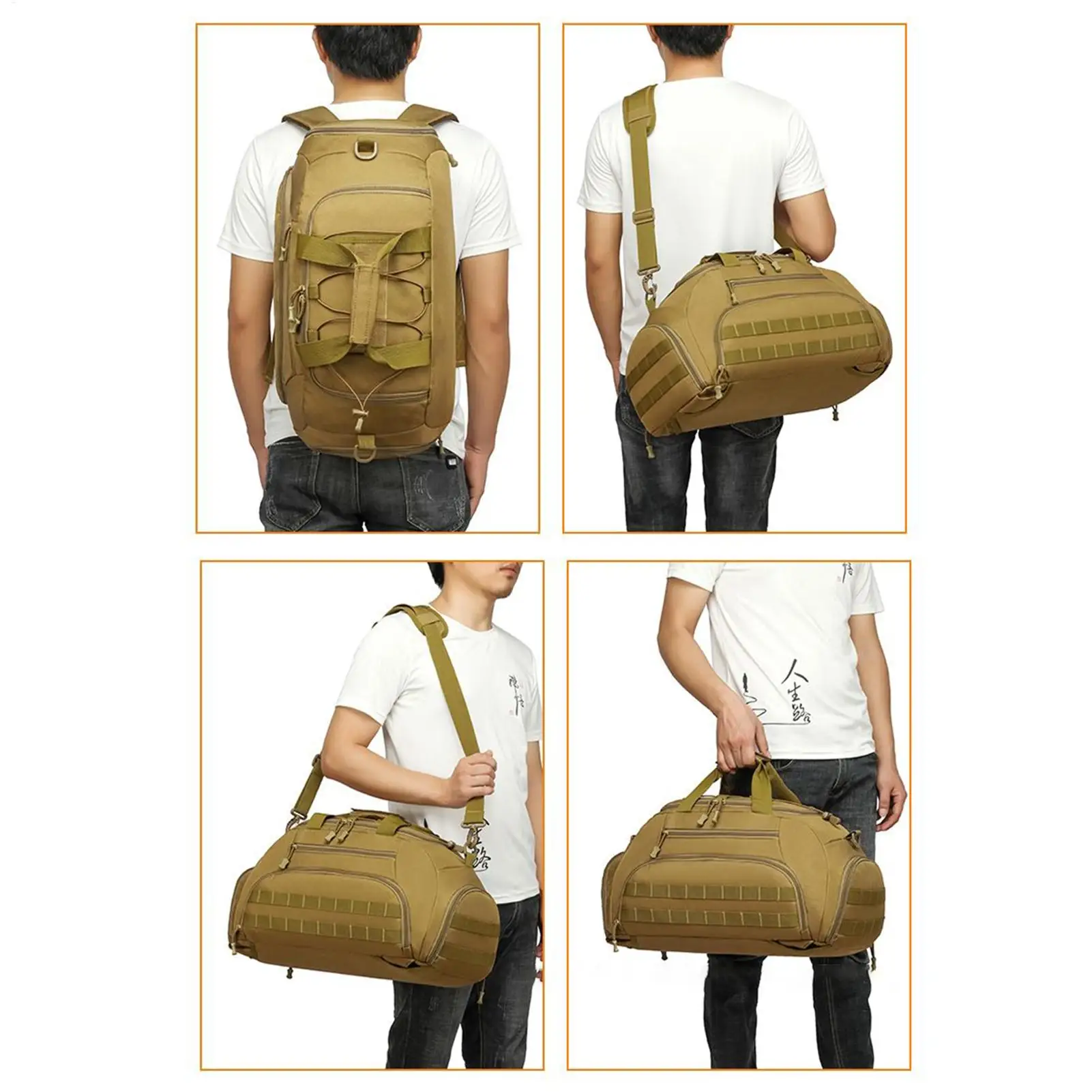 

Мужской спортивный рюкзак с отделением для обуви, водонепроницаемый, большой, для тренировок, путешествий, походов, кемпинга, рыбалки