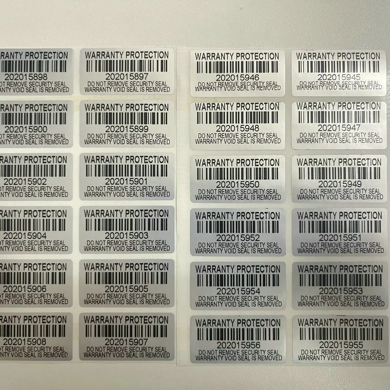 100PCS protection warranty sticker 30mm x 15mm security seal tamper proof warranty sticker false decal