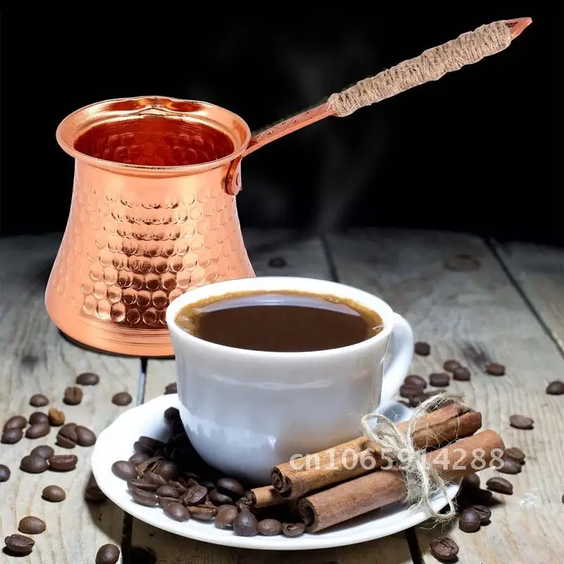 Cafeteira turca de café 320ml, cafeteira turca para café turco cezve cafeteria cobre