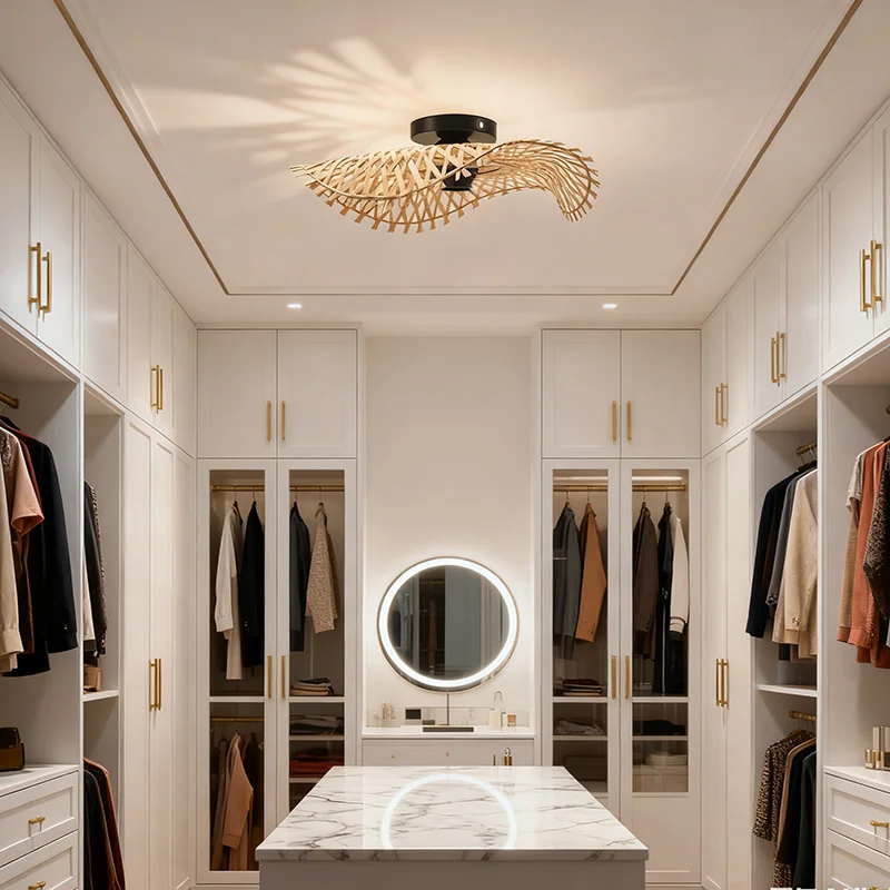 和風麻縄天井照明禅牧歌商業照明旅館茶室b-b装飾用