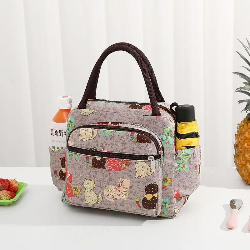 Handbag Waterproof and Thickened Multifunctional Cloth Bag for Women's Bento Lunch Box Bag, Fashionable Mommy Bag