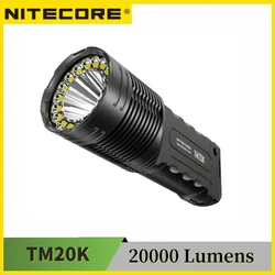 Nitecore tm20k戦術懐中電灯20000ルーメン19 x XP-L2 leds充電式USB内蔵バッテリーサーチライト