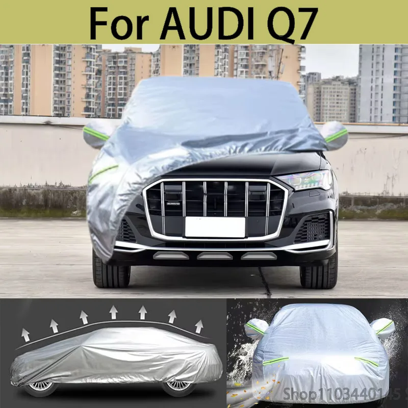 

For AUDI Q7 Full Car Covers Dustproof Outdoor Indoor UV Snow Resistant Sun rain Protection waterproof hail cover for car