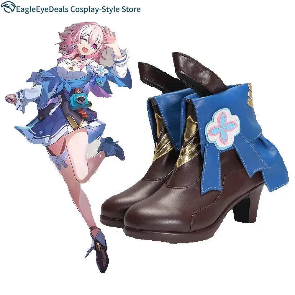 

Аниме-игра Honkai Star Rail 7 марта, ботинки для косплея, лифт на высоком каблуке от Honkai Impact 3rd и Honkai: обувь Star Rail