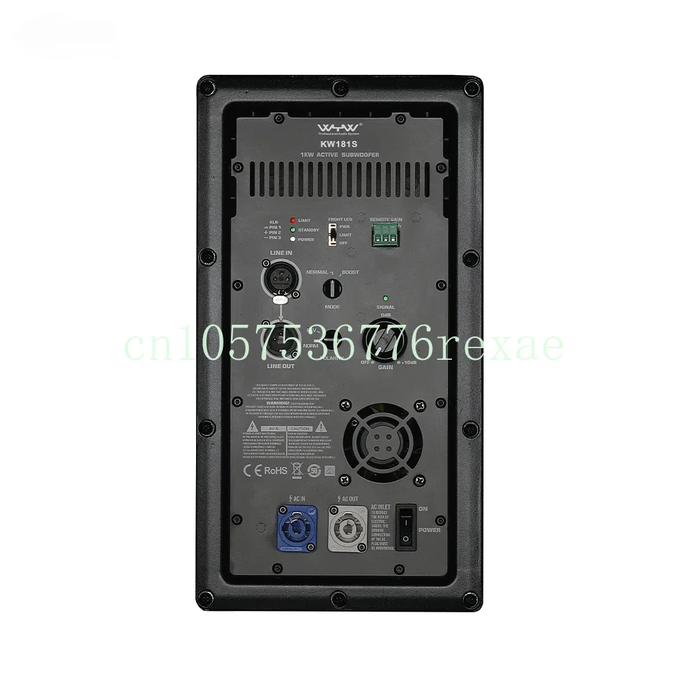 For 18 Inch Subwoofer KW181A 1000W Class D Active Loudspeaker Power Amplifier