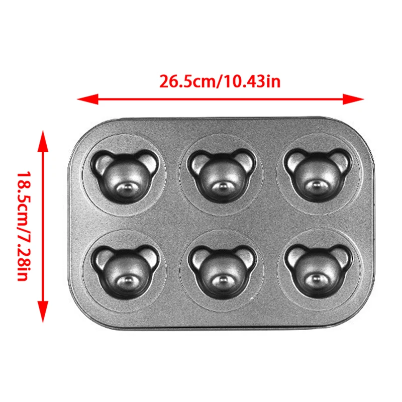 1 PC Bear Baking Mold Pan Non-Stick Carbon Steel DIY Cute Candy Cake Mold Tools Decoration Biscuit Candy Mould Baking