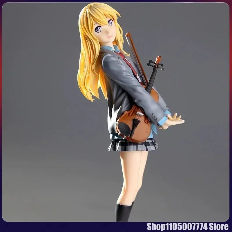 Votre mensonge en avril Figure Anime 18 cm fourchette à violon main Gong Yuan Xun Figure modèle jouets ornement bureau ornement jouet