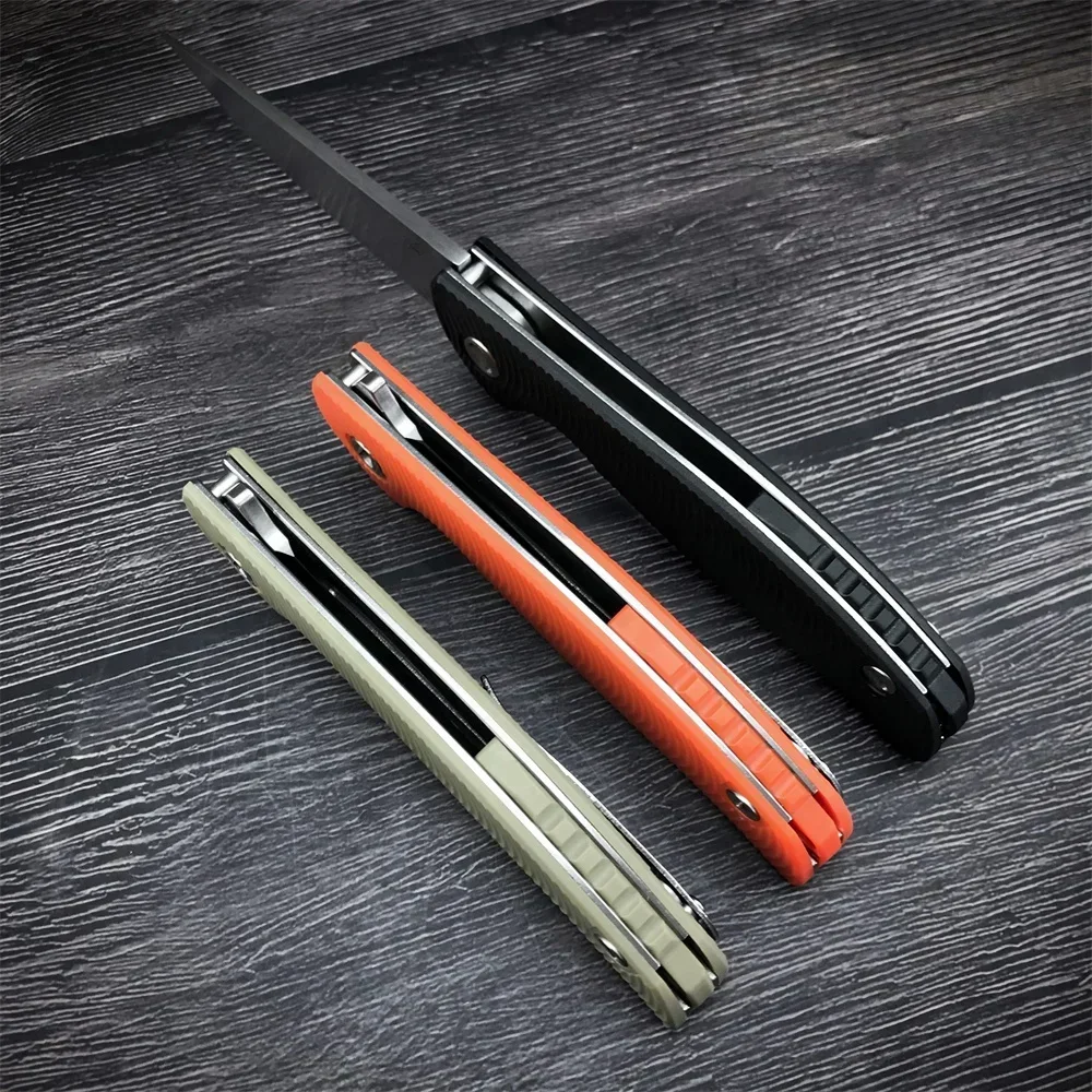 Russian Shirogorov Ball Bearing Folding Pocket Knife Nylon Fiber Handle Tactical Defense Hunting Camping Multifunctional Tools