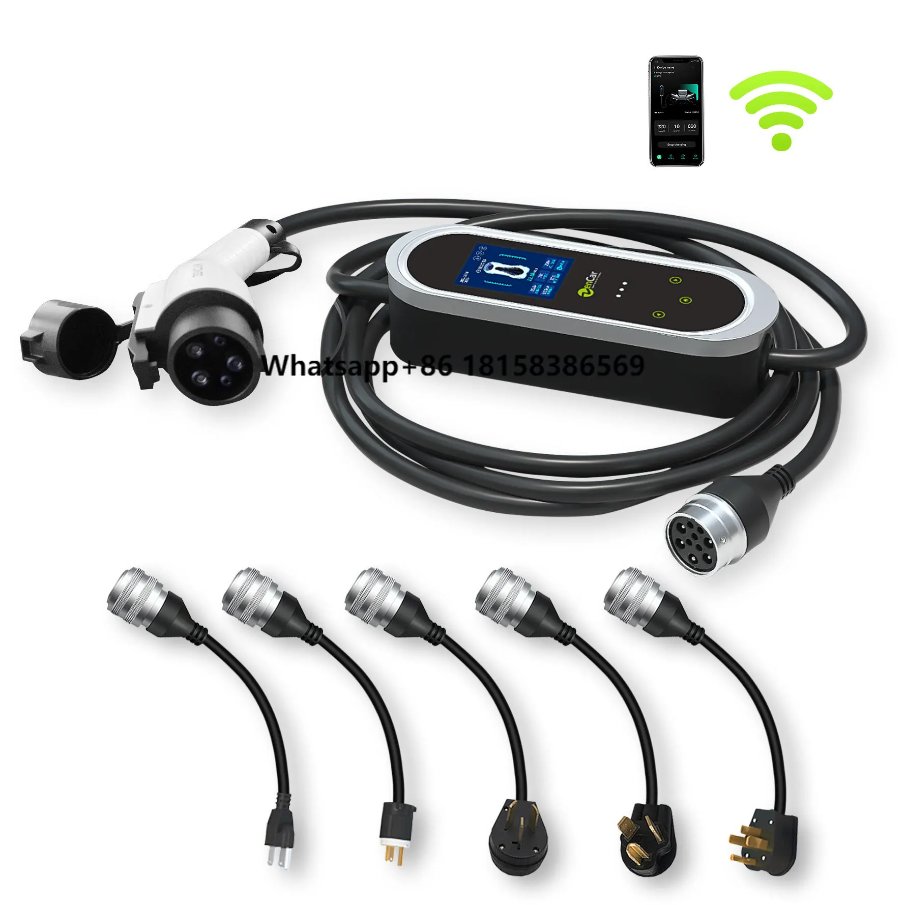 

Zencar E-Pro 32A 7KW Fast Home EV Charger Type 1 SAE J1772 Portable Solar Electric Car Charger Station with NEMA Adapters