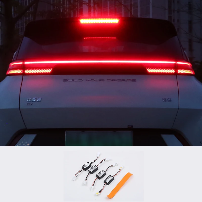 For BYD Seagull 2023-2024 High brightness Non-destructive Instal Dnamic Led Fog lights Brake Flashing Fog Lights Car Lamp Parts