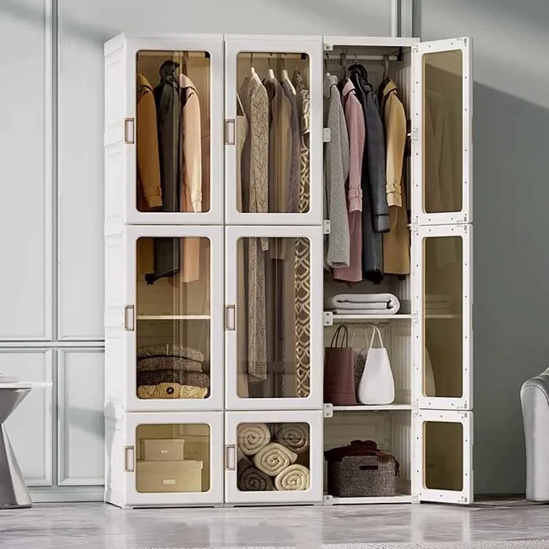 Wooden Organizer Wardrobe Storage Closet Child Bedroom Folding Wardrobe Shirts Luxuryschrank Kleidungnordic Furniture Bedroom