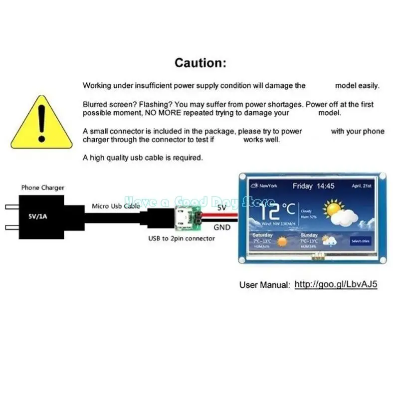462D 3.5inch Resistive Touchable Screen Display 480x320 Resolution for Nextion NX4832T035