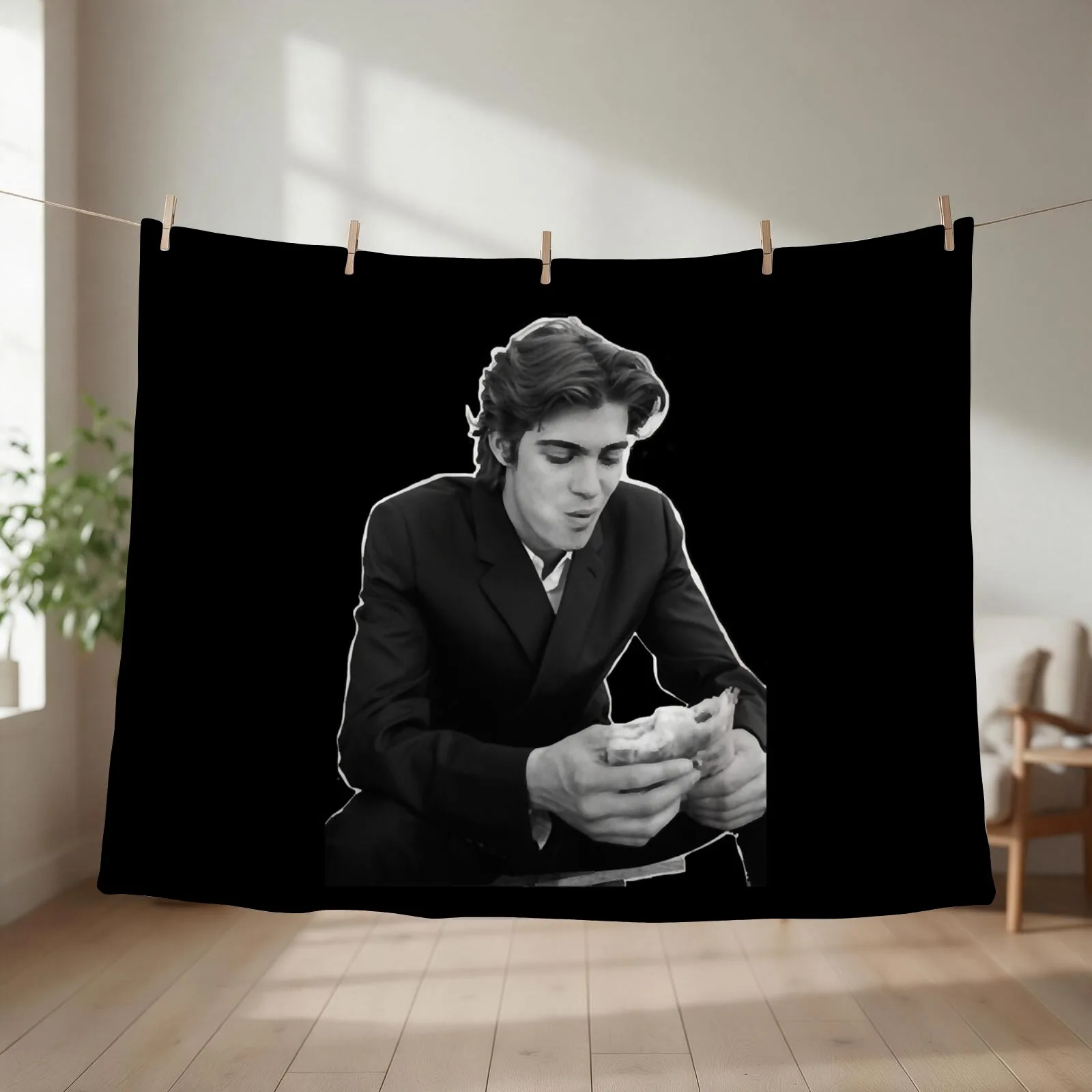 Lorenzo Zurzolo Is Hot Throw Blanket couch cozy soft plush fuzzy picnic outdoor blanket