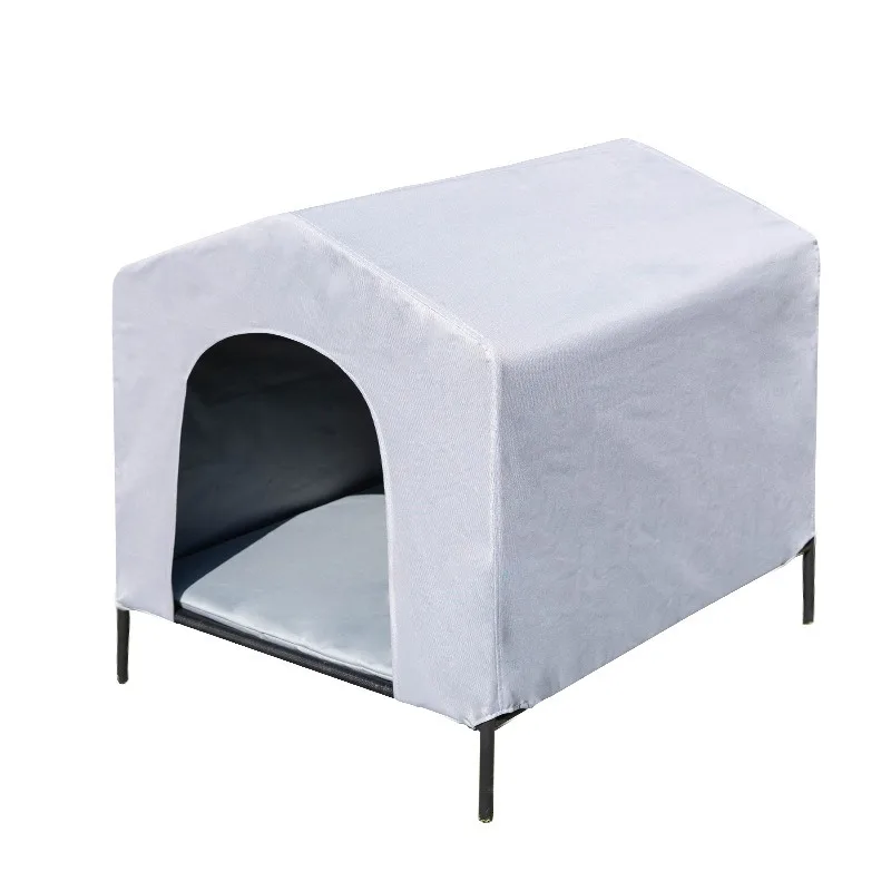 Dog kennel pet elevated, sunshade, windproof and waterproof large dog garden sunscreen, all-season dog tent