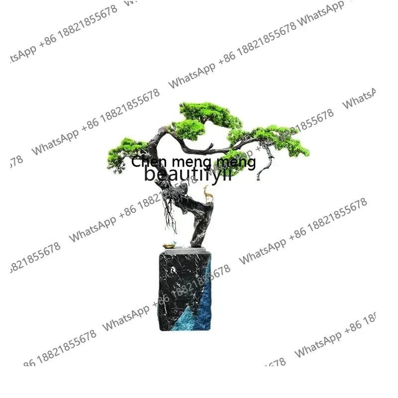 cc182R zq Modern Home Living Room Decorations Decoration Hotel Lobby Entrance Lucky Water Welcome Pine