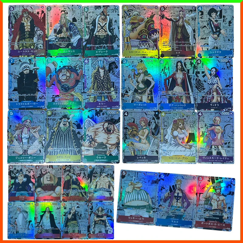 

Аниме ONE PIECE DIY ACG игрушки для мальчиков Rosinante ювелирные изделия Бонни Хэнкок Ребекка пудинг Робин коллекционные карты подарки на день рождения