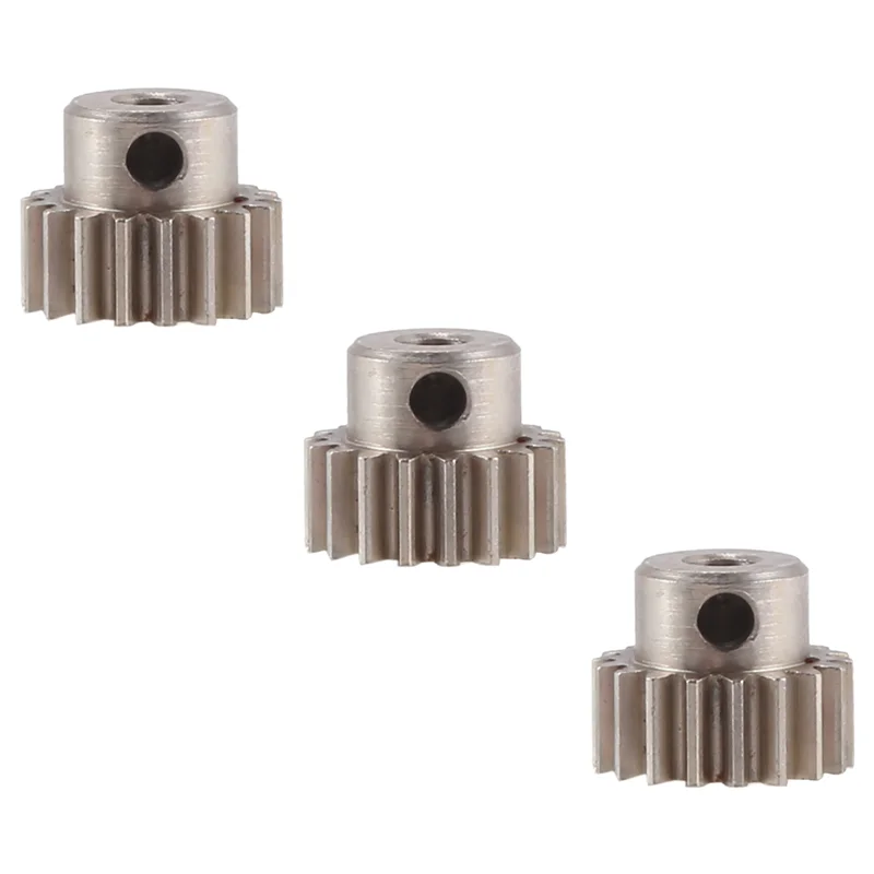BEDW-3PCS 3.175 ミリメートルシャフト金属ピニオンモーターギア 32DP 48DP 64DP M0.6 M0.8 1/10 1/8 RC カー 3650 3660 交換用 18T